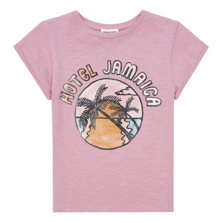 T-Shirt aus Bio-Baumwolle Hotel Jamaica | Rosa- Produktbild Nr. 0