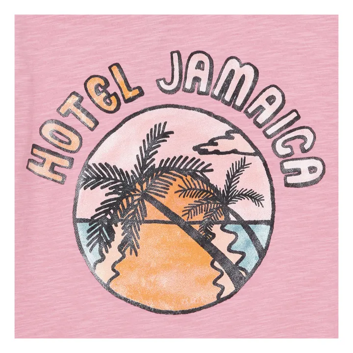 T-Shirt aus Bio-Baumwolle Hotel Jamaica | Rosa- Produktbild Nr. 1