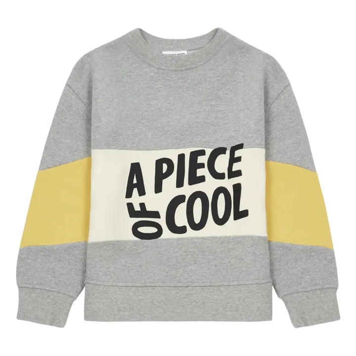 Sweatshirt aus Bio-Baumwolle A Piece Of Cool | Grau Meliert- Produktbild Nr. 0