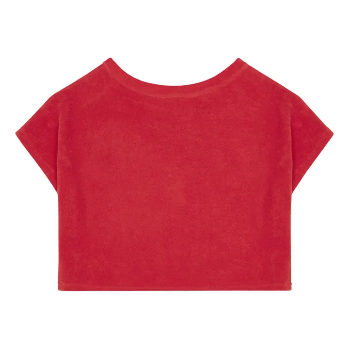T-shirt spugna | Rosso- Immagine del prodotto n°2