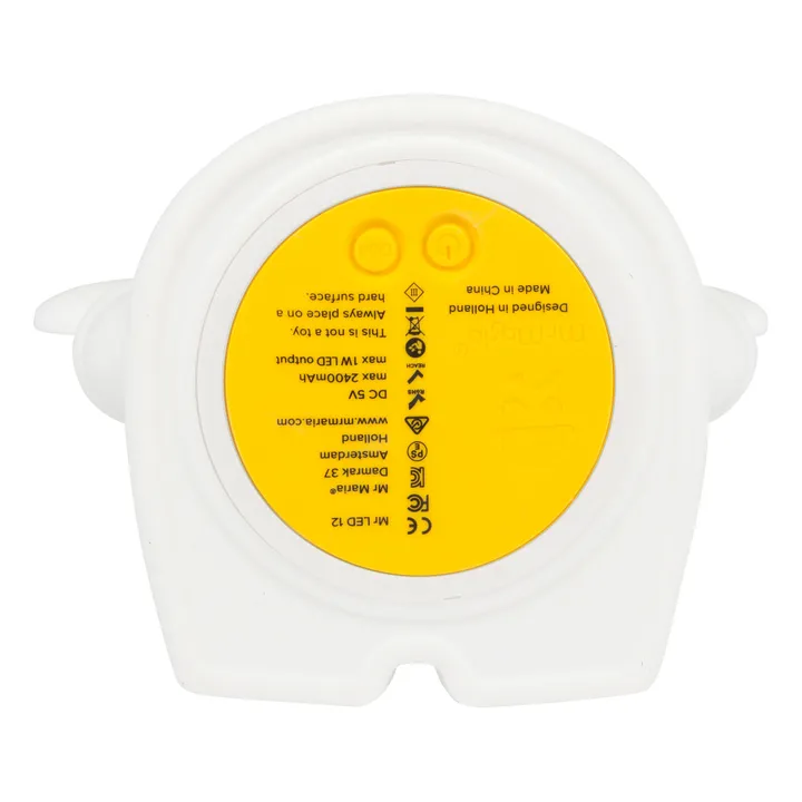 Lampada da notte Boris in silicone morbido | Bianco- Immagine del prodotto n°7