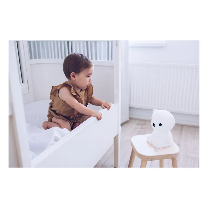Lampada da notte Boris in silicone morbido | Bianco- Immagine del prodotto n°3
