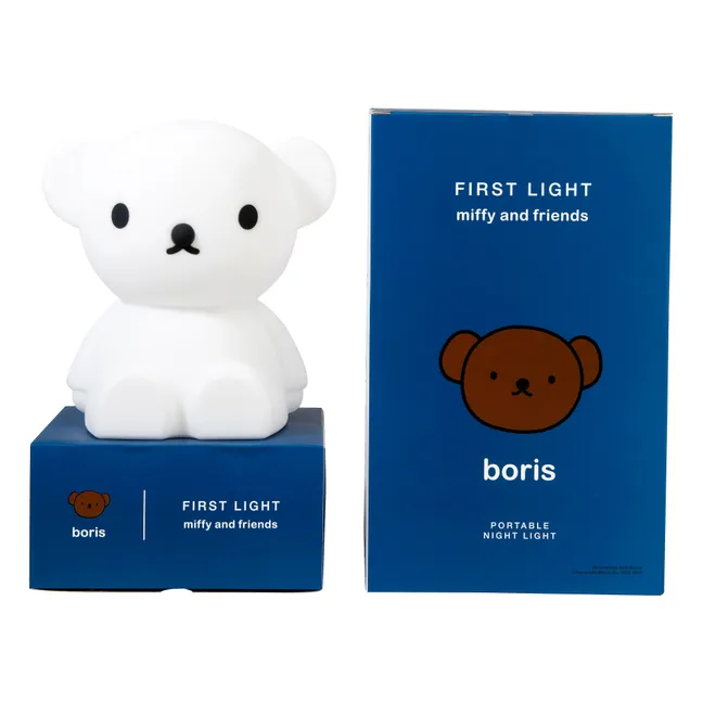Lampada da notte Boris in silicone morbido | Bianco