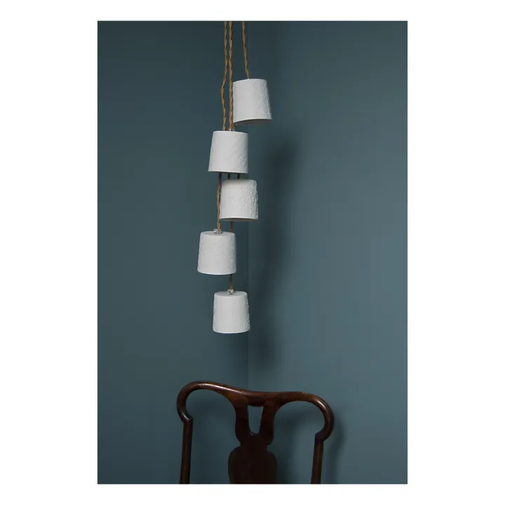 Lámpara portátil de porcelana Neptune mate | Blanco- Imagen del producto n°2