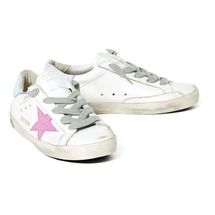Sneakers Pelle stella Paillettes Superstar | Rosa- Immagine del prodotto n°1