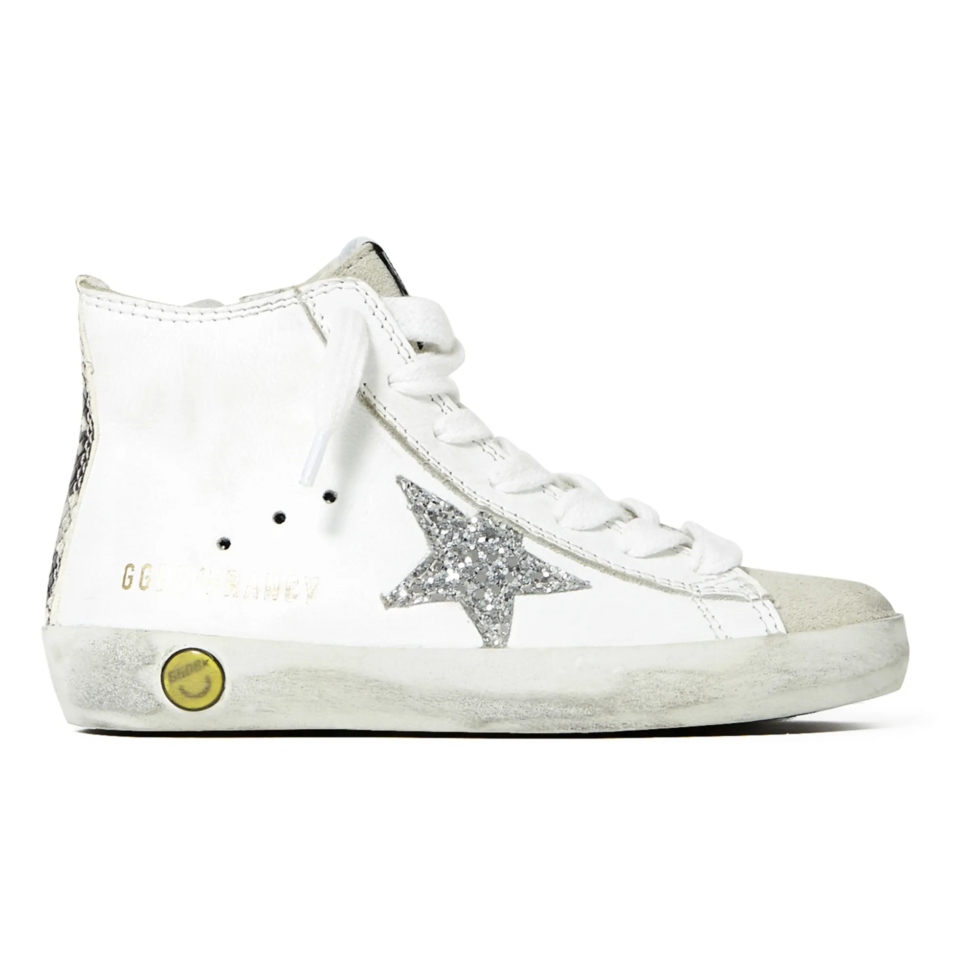 Golden Goose Francy Glitter Star Sneakers White Smallable