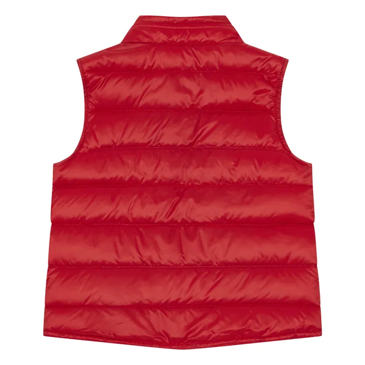 Gui Sleeveless Down Vest | Red- Product image n°2