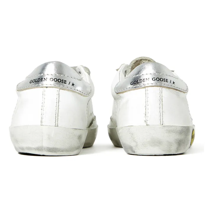 Sneakers Pelle Stella Paillete Old School | Bianco- Immagine del prodotto n°4