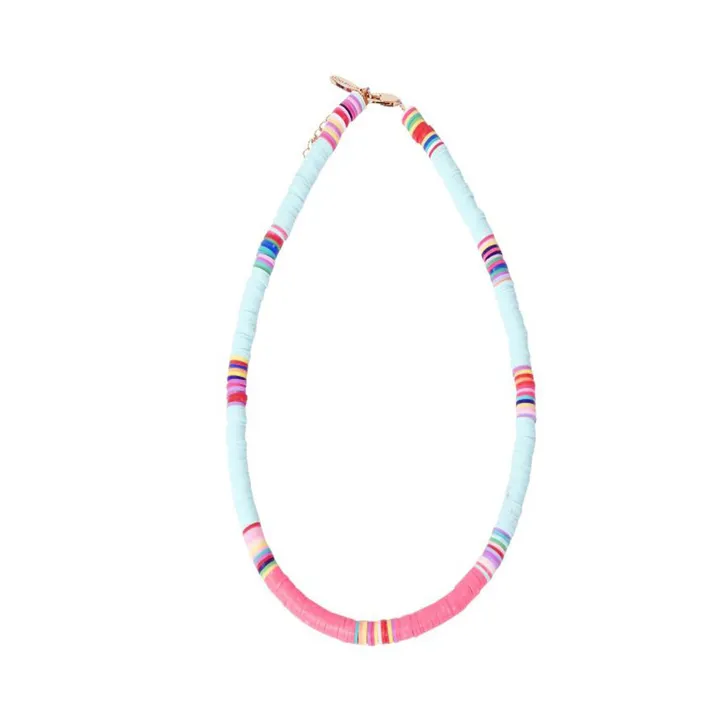 Large Heishi Necklace | Blue- Product image n°0