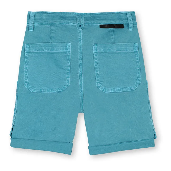 Denim cargo shorts | Blue- Product image n°3