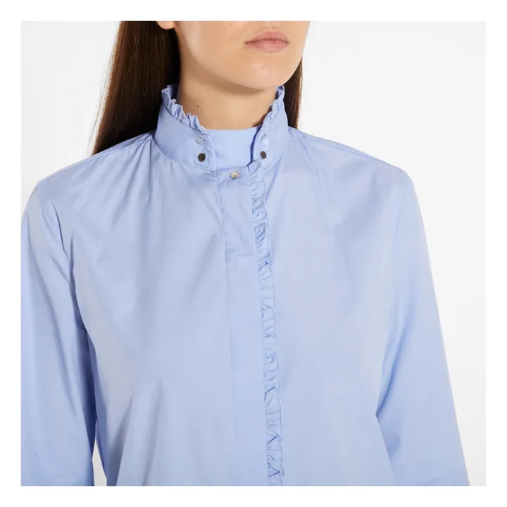 Hemd Melody aus Popeline | Blau- Produktbild Nr. 4