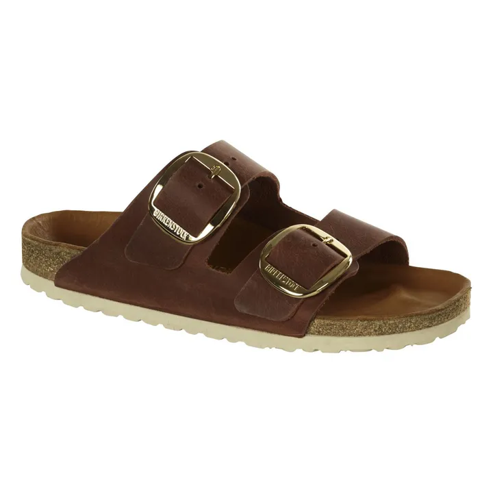 Sandales Arizona Big Buckle Cuir Gras - Collection Adulte  | Cognac- Image produit n°0