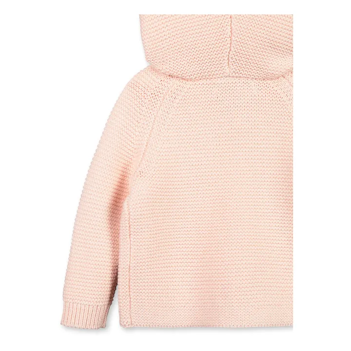 Ears Organic Cotton and Merino Cardigan | Pale pink- Product image n°2