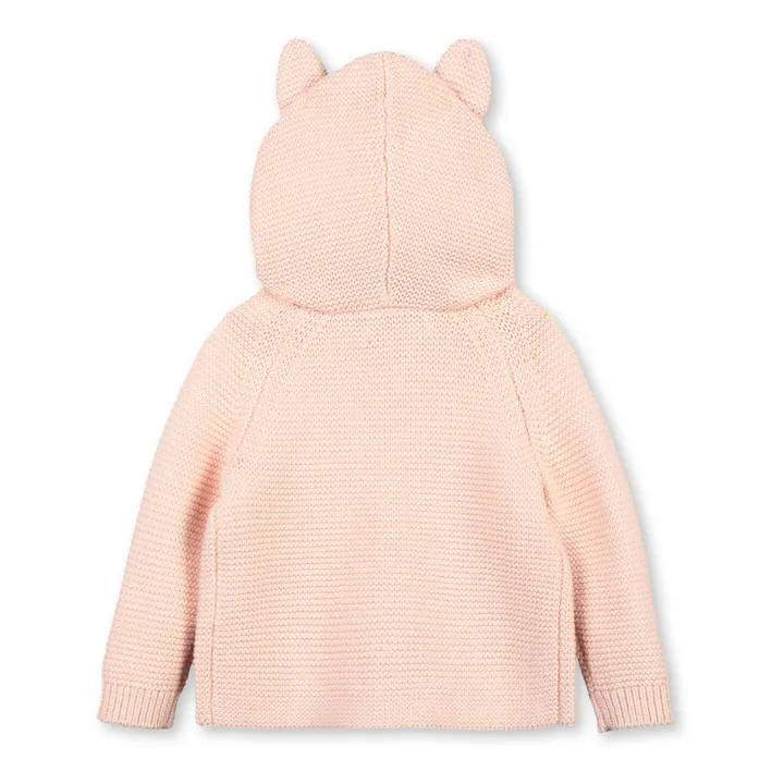 Ears Organic Cotton and Merino Cardigan | Pale pink- Product image n°3