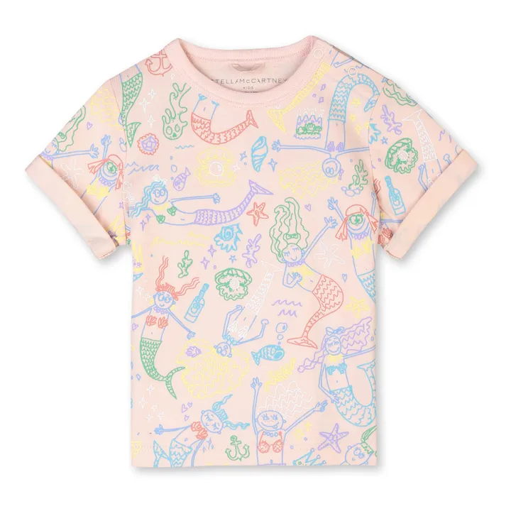 Sirens organic cotton t-shirt | Pale pink- Product image n°0