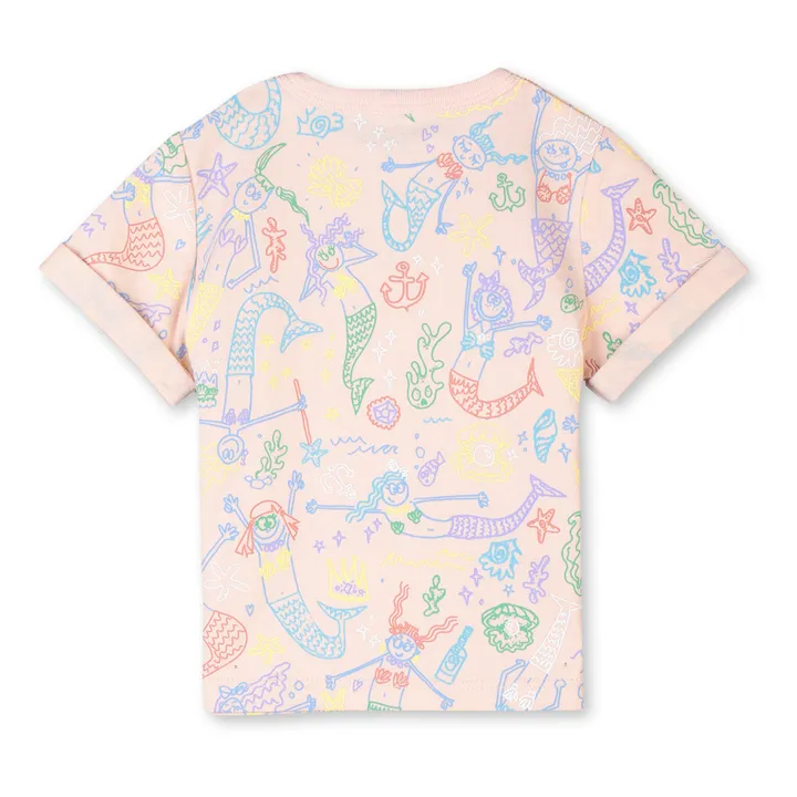 Sirens organic cotton t-shirt | Pale pink- Product image n°2
