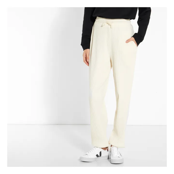 Ribbed Jogging Bottoms | Off white- Product image n°2