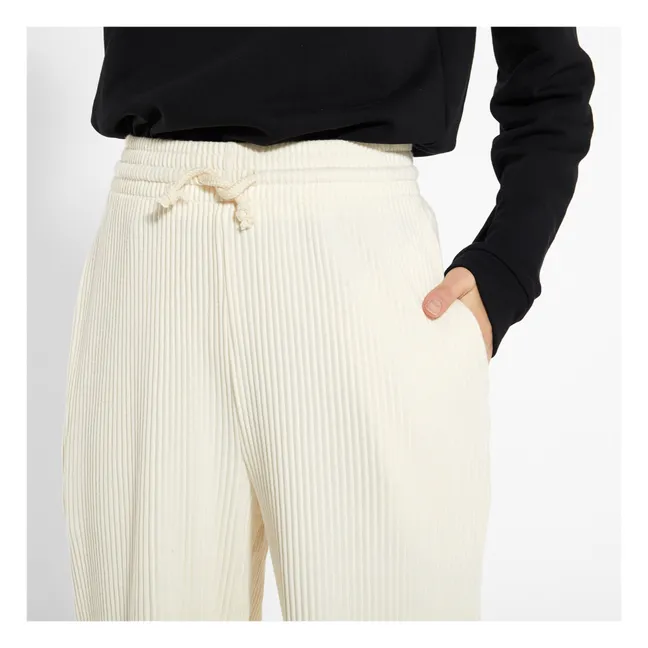 Ribbed Jogging Bottoms | Off white