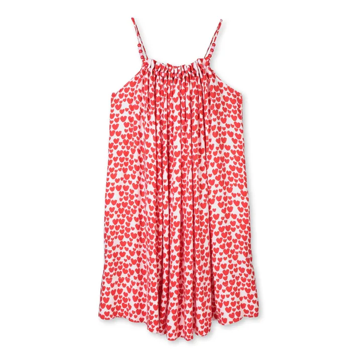 Sunbathing Hearts Long Dress | Red- Product image n°0