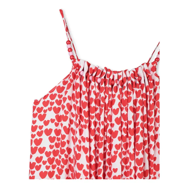 Sunbathing Hearts Long Dress | Red- Product image n°1