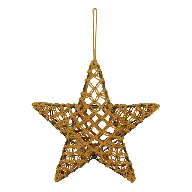 Numero 74 Gold S024 Macramé Star Lamp