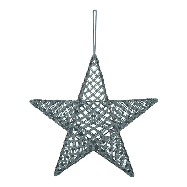 Lampe étoile macramé | Ice Blue S032