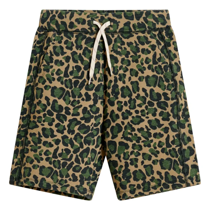 Short in tessuto felpato Camouflage Bin | Verde- Immagine del prodotto n°0