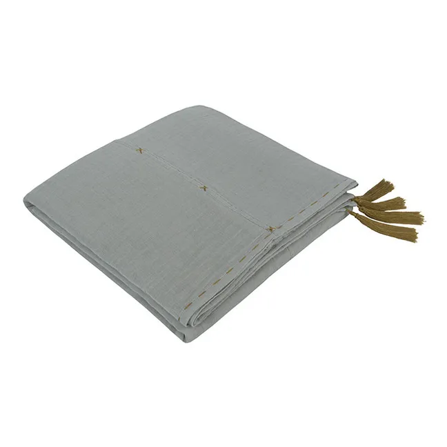 Double Lined Organic Cotton Tablecloth | Silver Grey S019