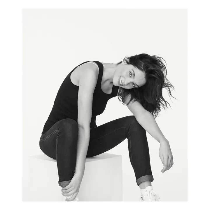 Cotton tank top | Black- Product image n°2