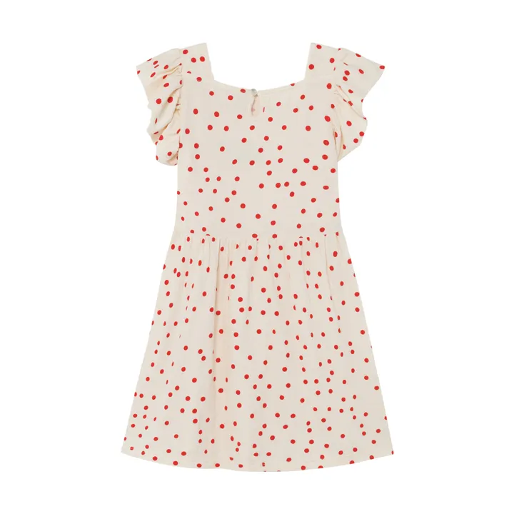 Kleid mit Rüschen aus Bio-Baumwolle | Weiß- Produktbild Nr. 3