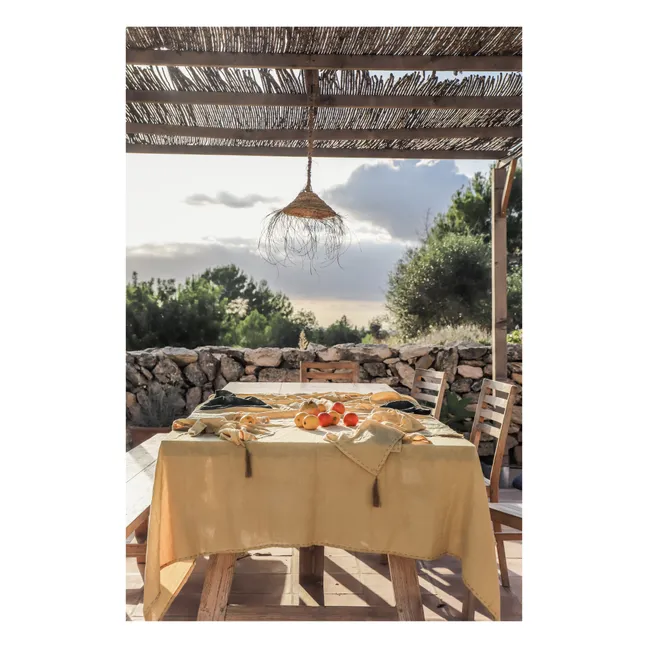 Nappe en double gaze de coton bio | Mellow Yellow S048