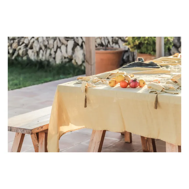 Nappe en double gaze de coton bio | Mellow Yellow S048