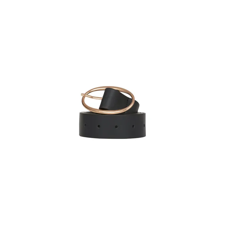 Smooth Leather Bel 35mm | Black- Product image n°3