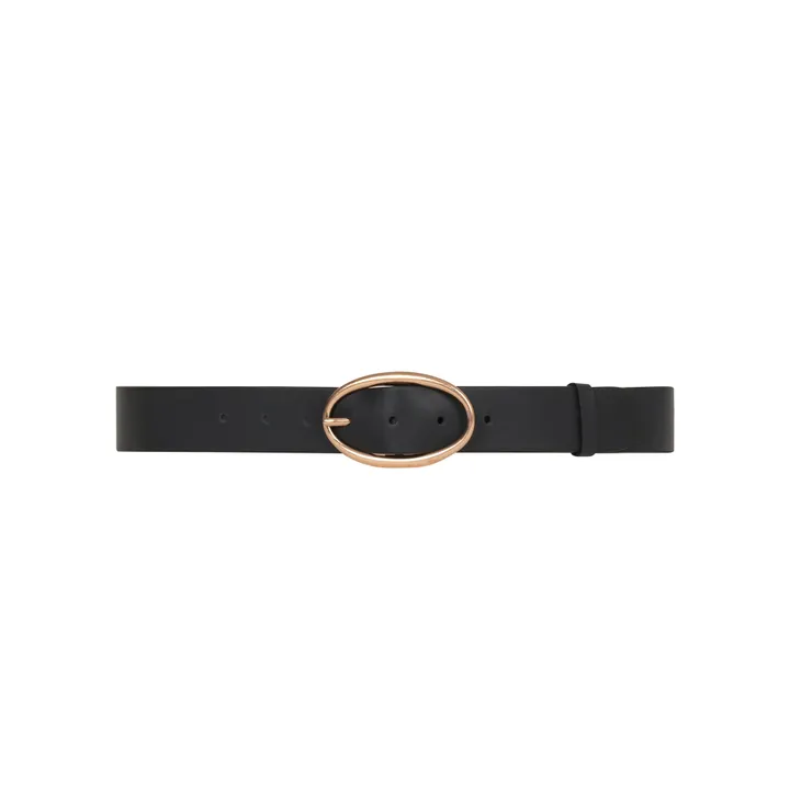 Smooth Leather Bel 35mm | Black- Product image n°0