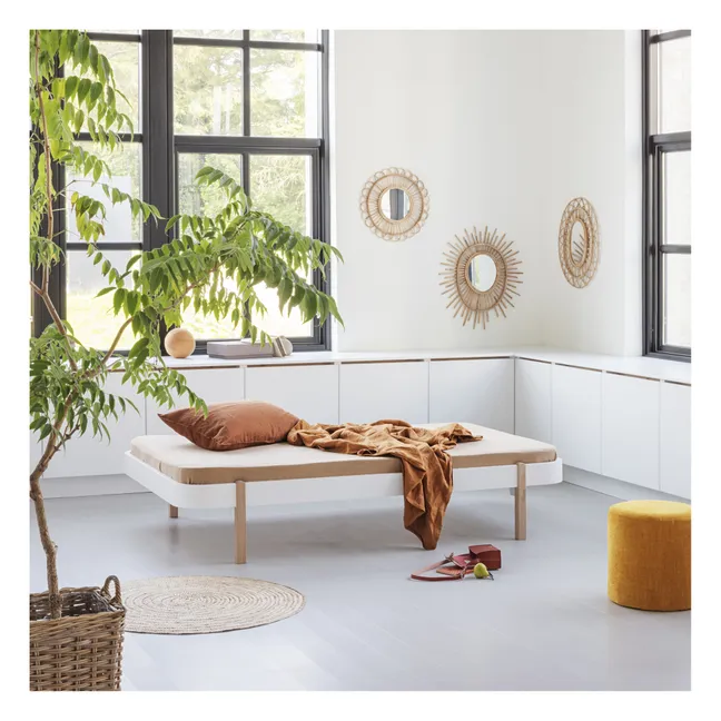 Bett Wood Lounger 90x200 cm aus Eiche | Eiche