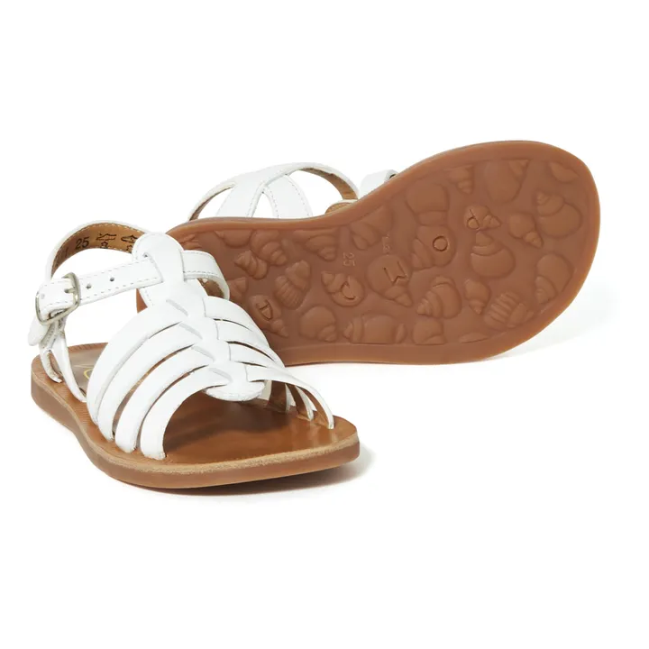 Sandales Plagette Strap | Blanc - Ivoire- Image produit n°3