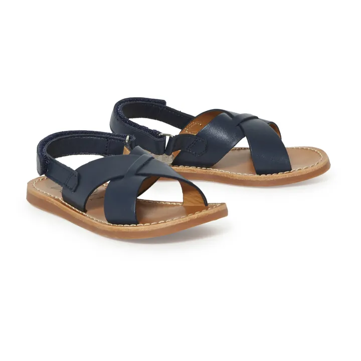 Sandales Plage Stitch Cross | Bleu marine- Image produit n°1