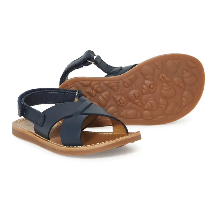 Sandales Plage Stitch Cross | Bleu marine- Image produit n°2