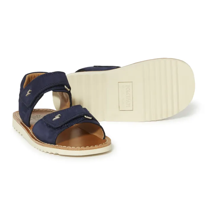 Nubuck Waff Easy Sandals | Navy blue- Product image n°2