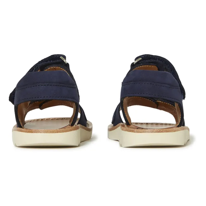 Nubuck Waff Easy Sandals | Navy blue- Product image n°4