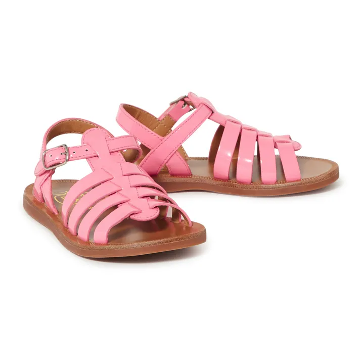Plagette Strap Sandals | Pink- Product image n°1