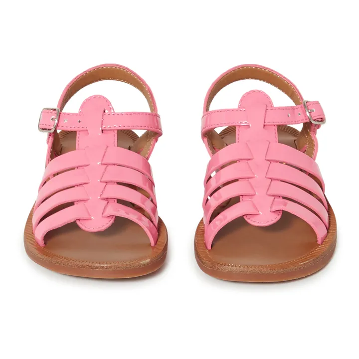 Plagette Strap Sandals | Pink- Product image n°3