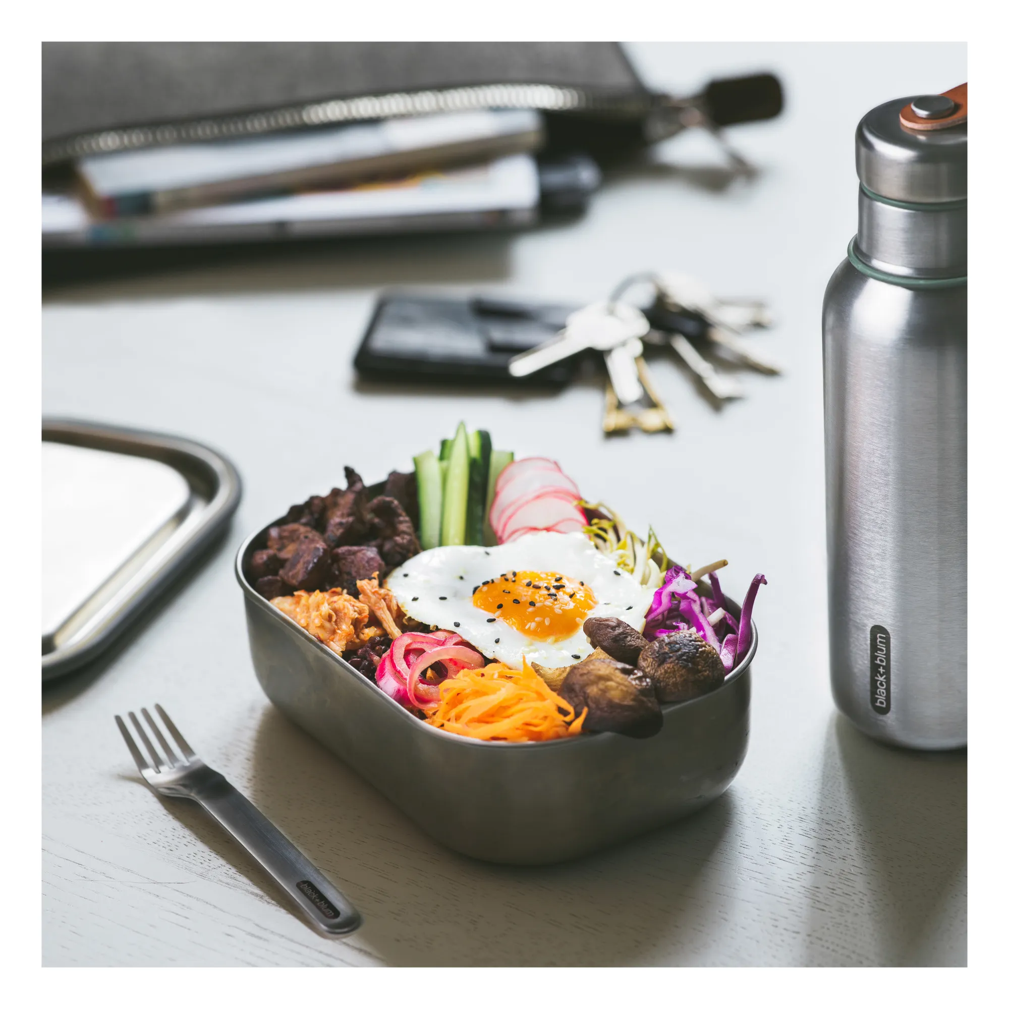 Lunch box Stainless | Bleu- Image produit n°3