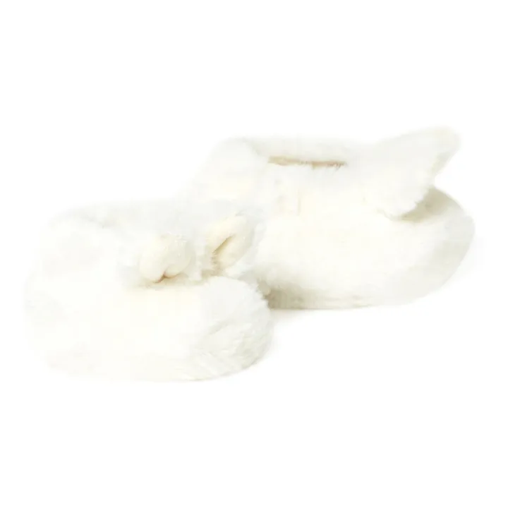Chaussons Eco Fur Lapins | Ecru- Image produit n°1