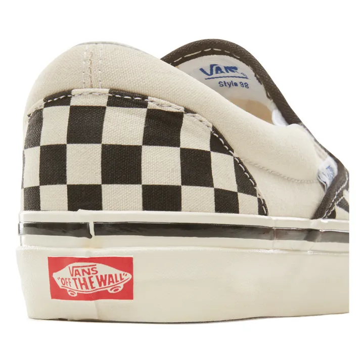 Baskets Classic Slip-On 98 Dx Checkerboard - Collection Adulte  | Noir- Image produit n°4