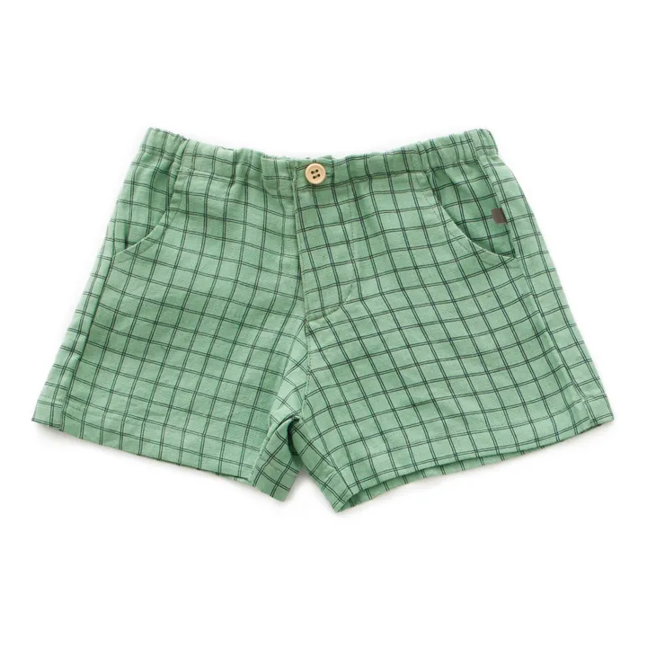 Shorts aus Leinen | Grün- Produktbild Nr. 0