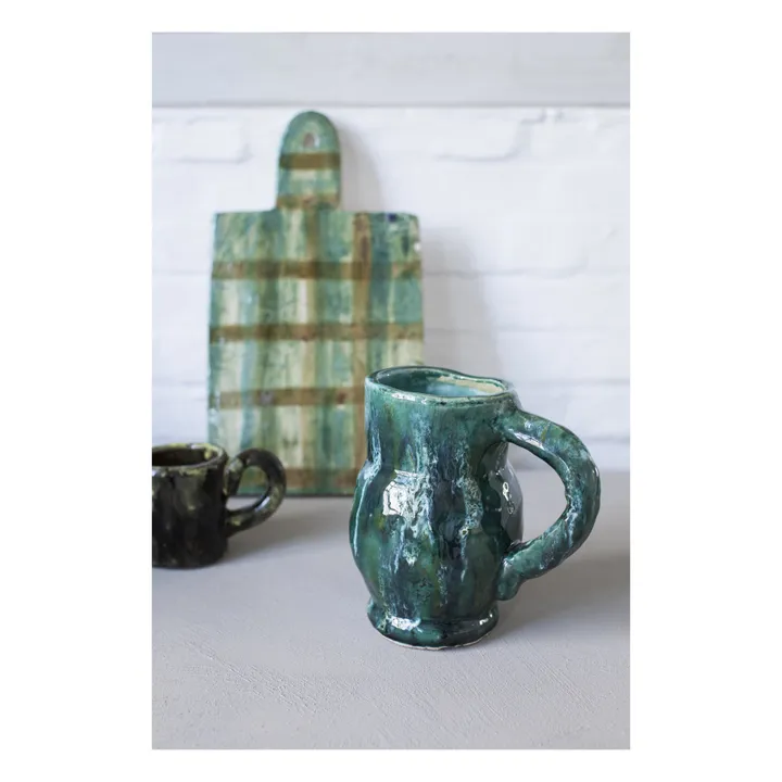 Caraffa in ceramica Unisson | Verde- Immagine del prodotto n°1