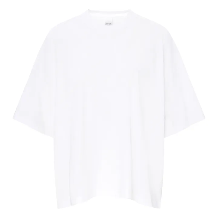 Camiseta Oversized Boxy Algodón Bio | Blanco- Imagen del producto n°0