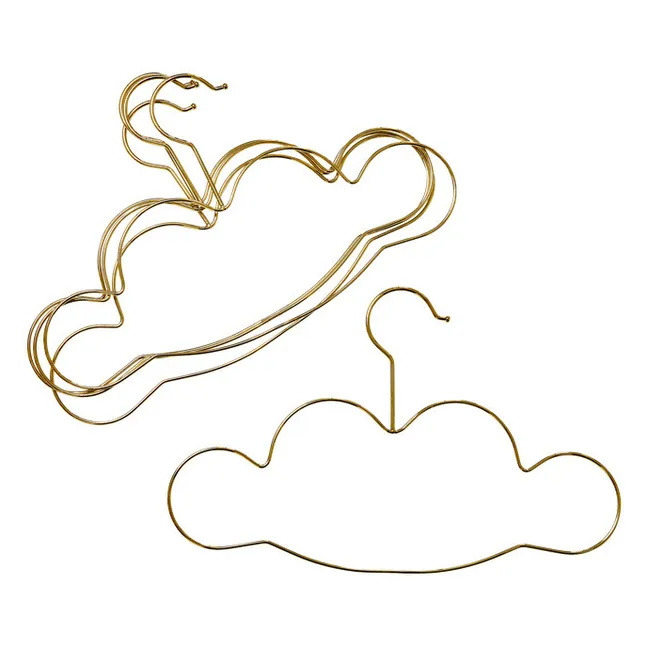 Kleiderbügel Wolke - 5er-Set | Gold