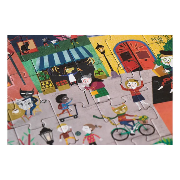 Puzzle recto verso Nuit Jour Paris- Image produit n°3